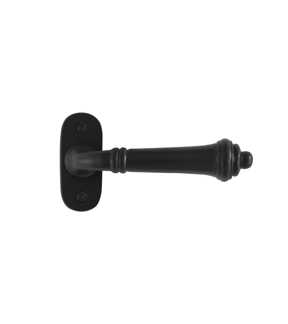Puxador de porta preto em ferro 287 - ferragens design