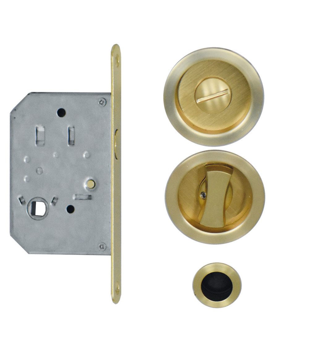 Puxador para porta de correr com bloqueio minimalista com fechadura puxador design