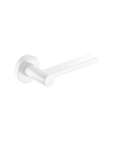 Puxador de porta branco Pandora puxador design vista de cima inclinado