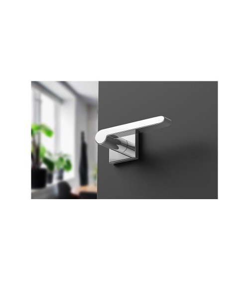 Puxador de porta cromado polido Pandora ferragens design