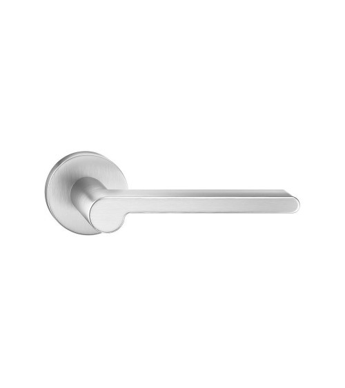 Puxador de porta cromado acetinado Pandora design de puxador