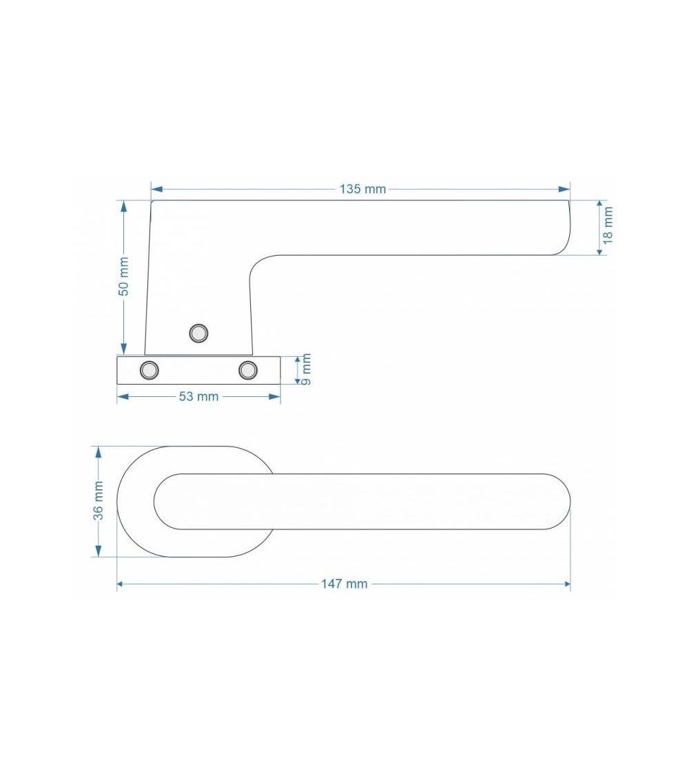 Puxador de porta cobre JACOB design