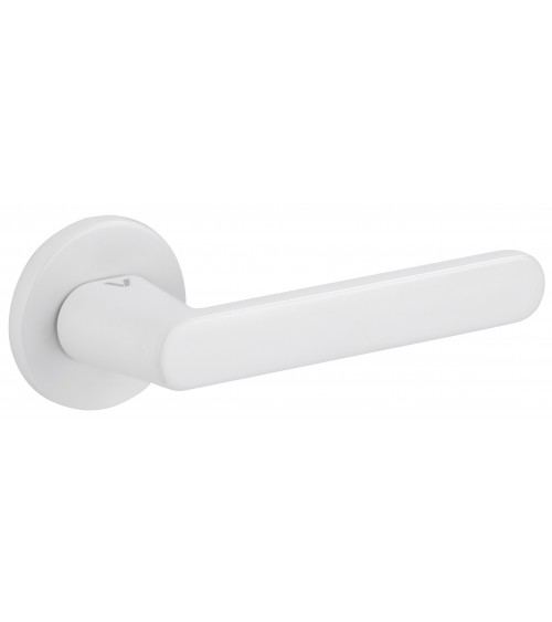 Puxador de porta branco Nesh ferragens de design
