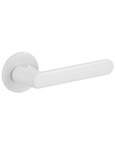 Puxador de porta branco Nesh ferragens de design