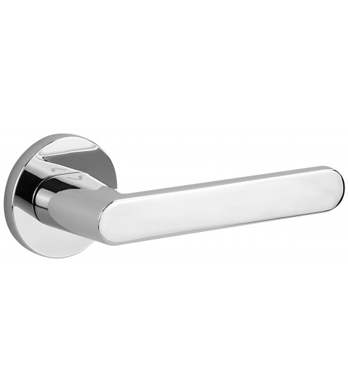 Puxador de porta cromado polido Nesh ferragens design