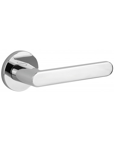 Puxador de porta cromado polido Nesh ferragens design