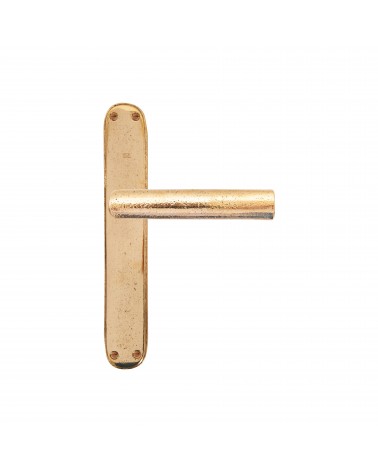 Puxador dourado polido em placa de limpeza clássica P1930/P40 - puxador design