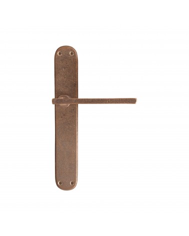 Puxador de porta dourado polido em placa de bronze P2017 - puxador design