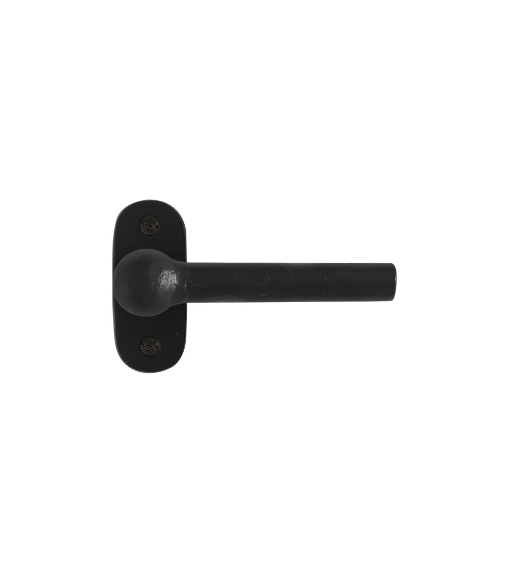 Puxador de porta preto em ferro BECDF - design
