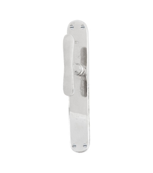 Puxador de porta cromo polido em placa longitudinal original PHTT 40 - puxador design