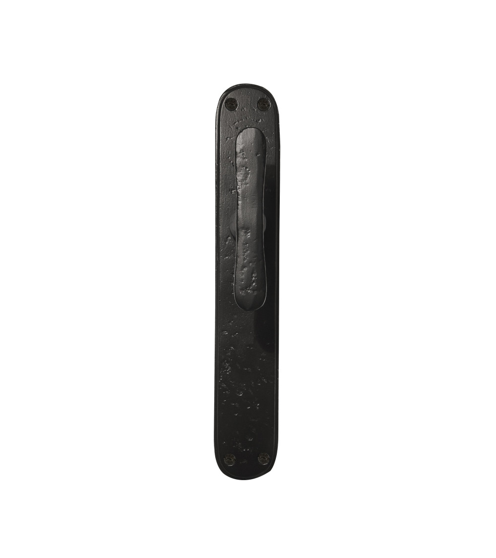 Puxador de porta bronze bruto em placa longitudinal original PHTT 40 - puxador design