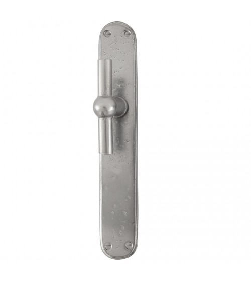 Puxador de porta cromado vertical em placa de ferro BECDF - puxador design