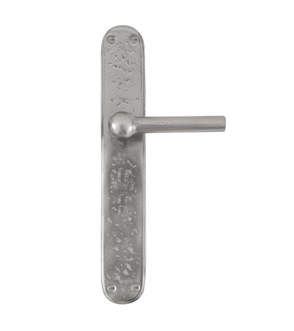 Puxador de porta cromado em placa de ferro BECDF - puxador design