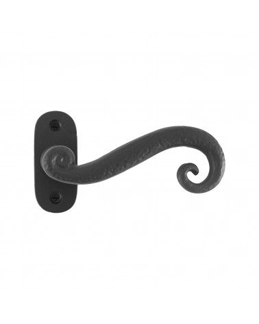 Maçaneta de porta retro - industrial em ferro 271 oval - maçaneta de design