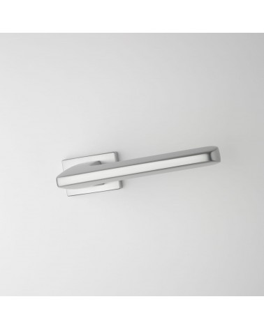 Puxador de porta cromado acetinado YUKA puxador design visto de baixo