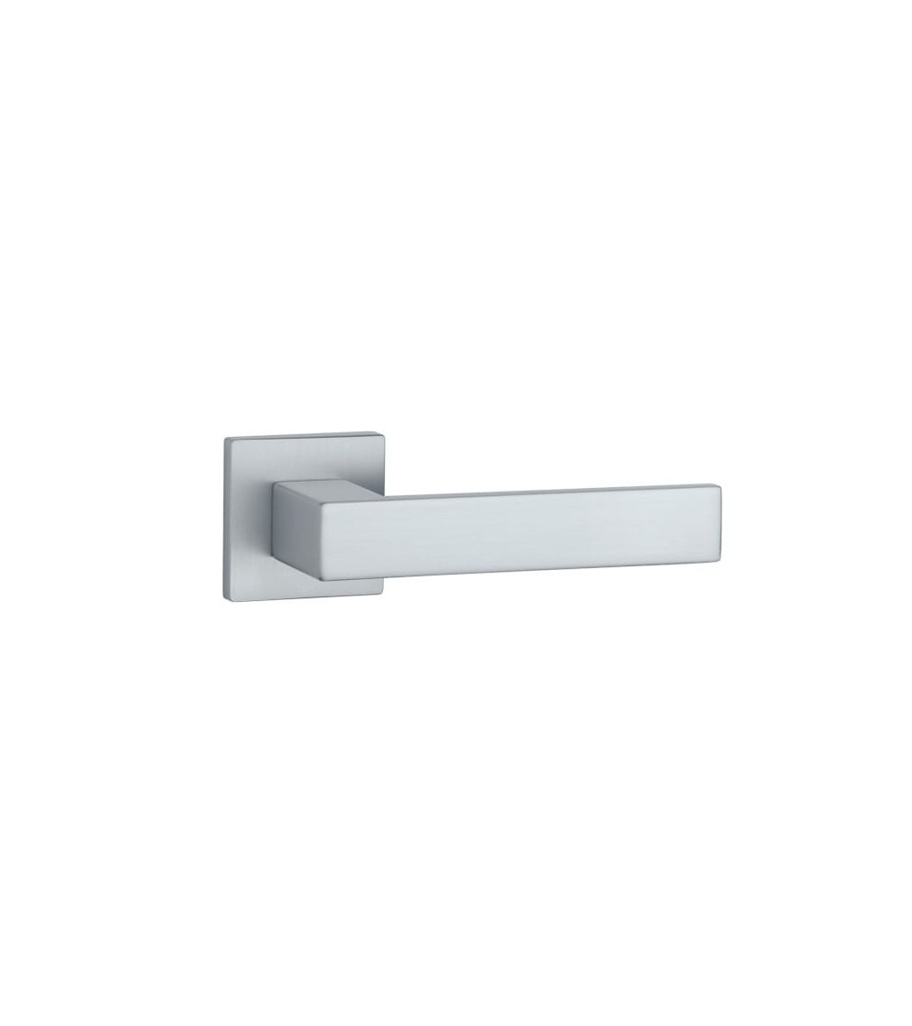 Puxador de porta cromado acetinado PINA design de puxador