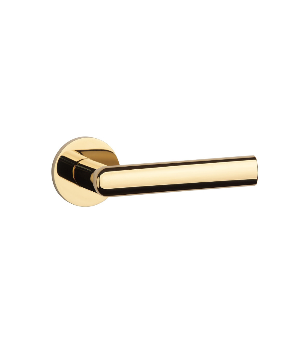 Puxador de porta dourado polido SILENA ferragens design