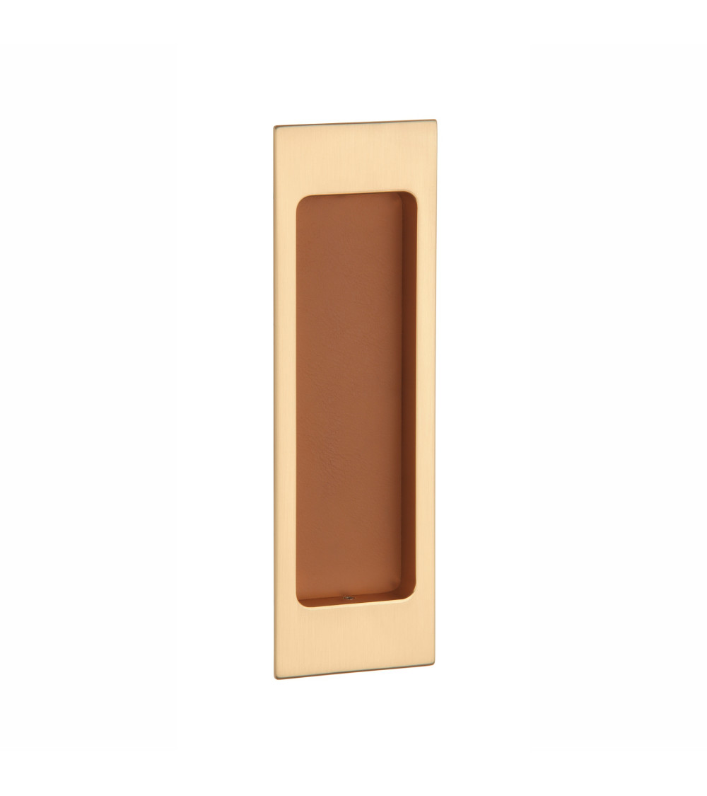 Puxador de porta de correr ouro mate / couro APRILE HD 240 puxador design