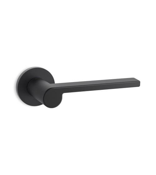 Puxador de porta preto Ento Lev ferragens design