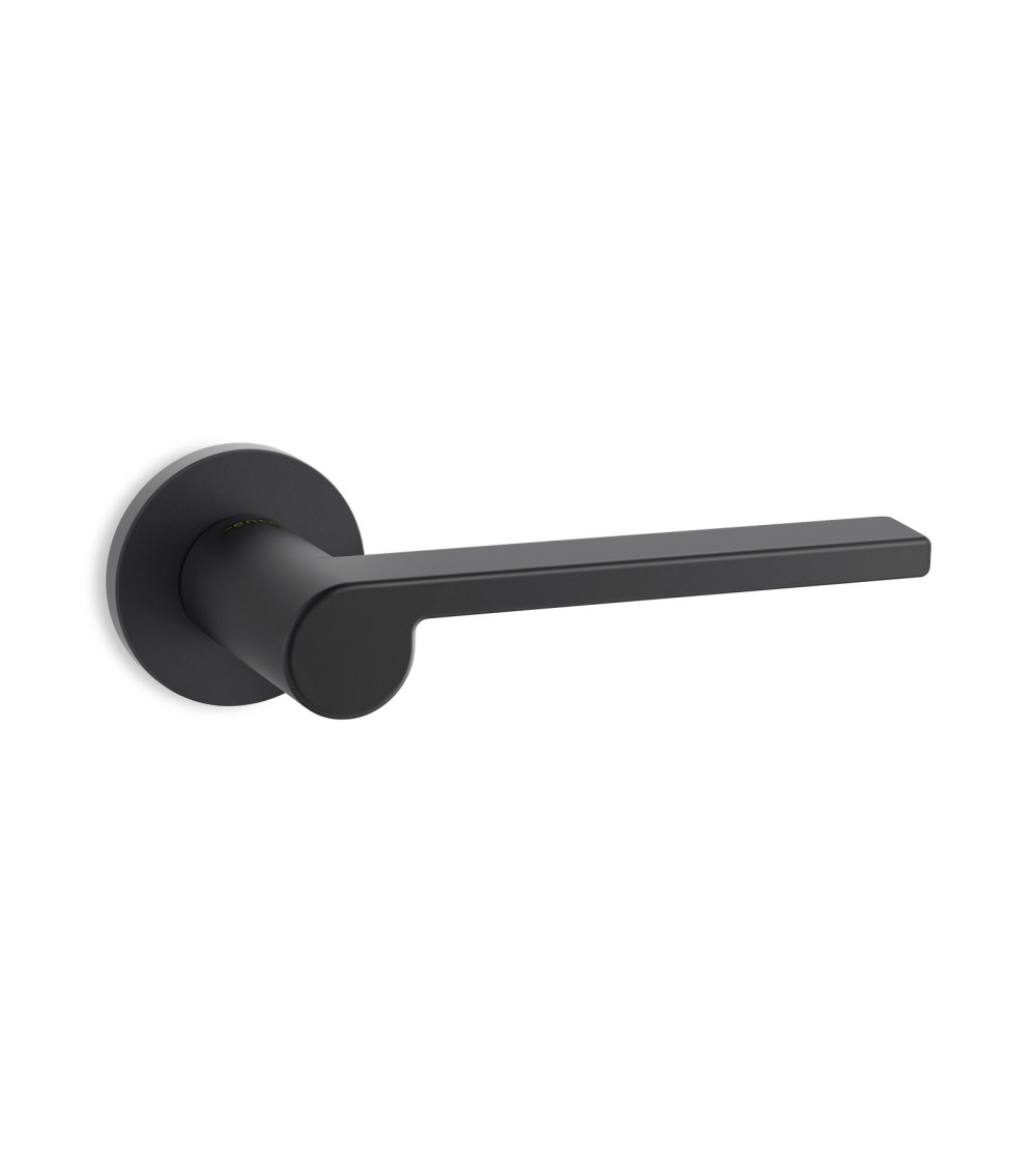 Puxador de porta preto Ento Lev ferragens design