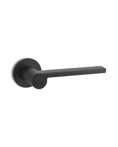 Puxador de porta preto Ento Lev ferragens design