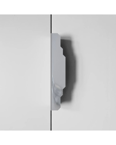 Puxador de móvel em cromo polido KARLA CR design fixado verticalmente