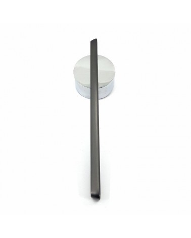Puxador de porta em zamak JUMELLE design vista frontal sobre fundo branco