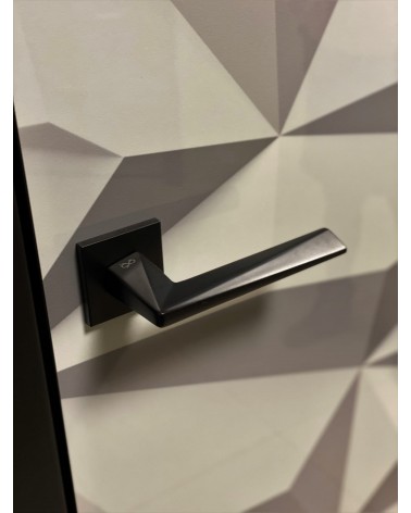 Puxador de porta zamak DIAMANT design cor 1 vista de cima ligeiramente inclinada