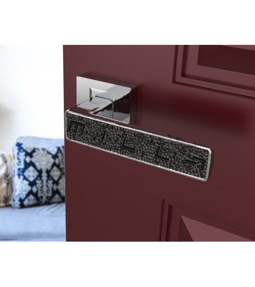 Puxador de porta zamak GLAMOUR ferragens design cor 1