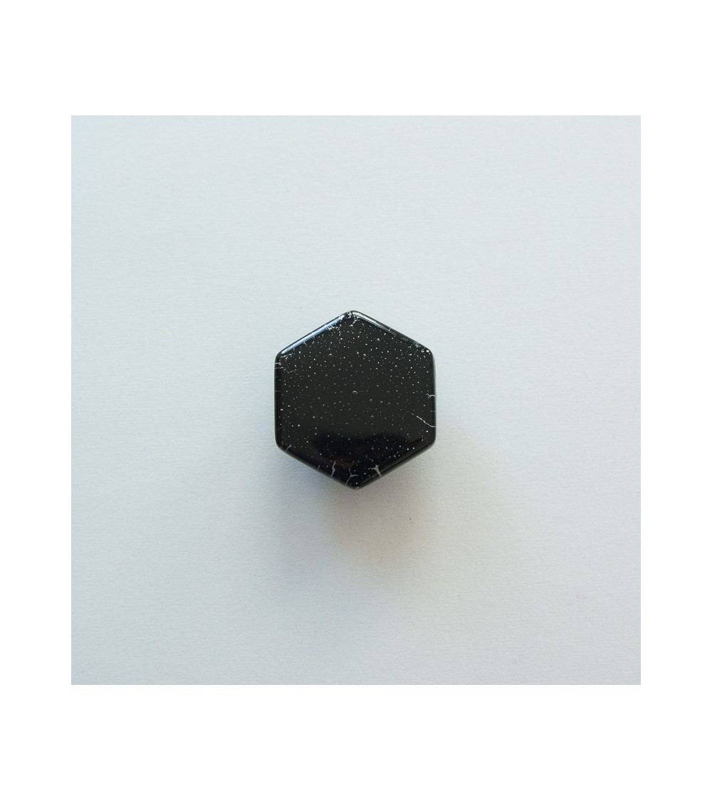 Puxador de móvel em vidro preto