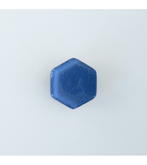 Puxador de móvel em vidro azul índigo