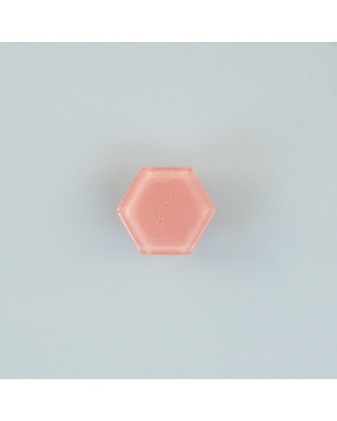 Botão de móvel em vidro rosa