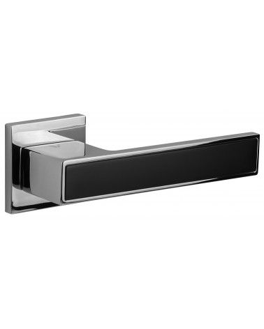 Puxador de porta bicolor preto/cromo TOTAL puxador design
