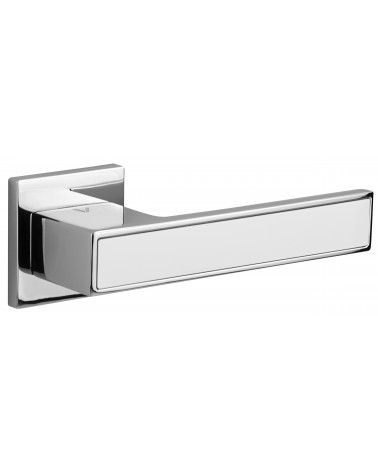 Puxador de porta bicolor cromado/branco TOTAL puxador design
