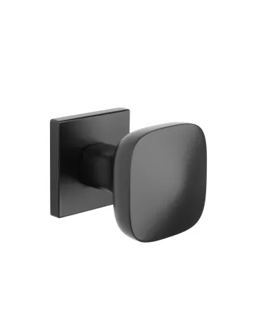 Botão de porta preto KIAMA quadrado - puxador de design