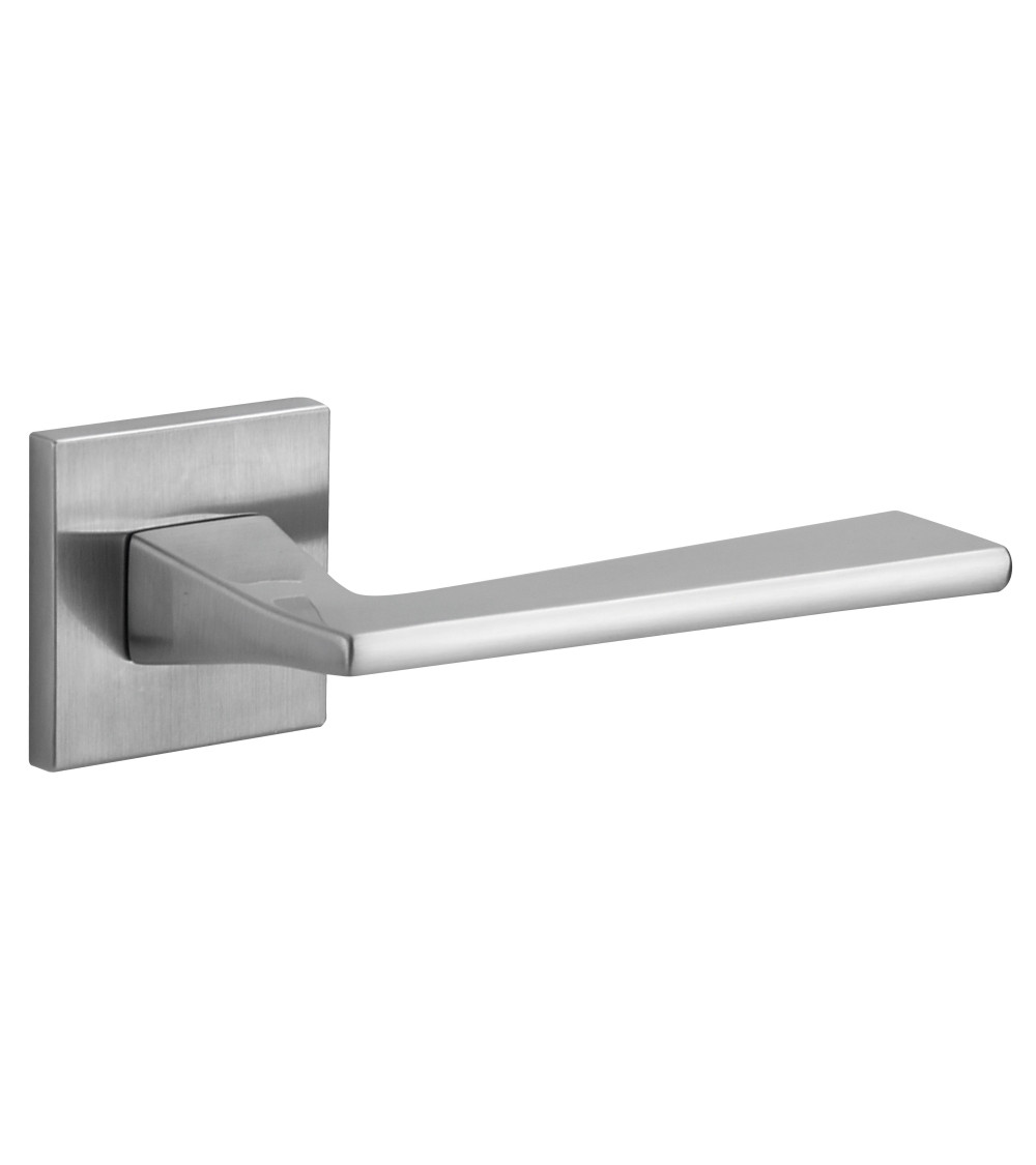Puxador de porta em cromado acetinado VS SPY quadrado - puxador design