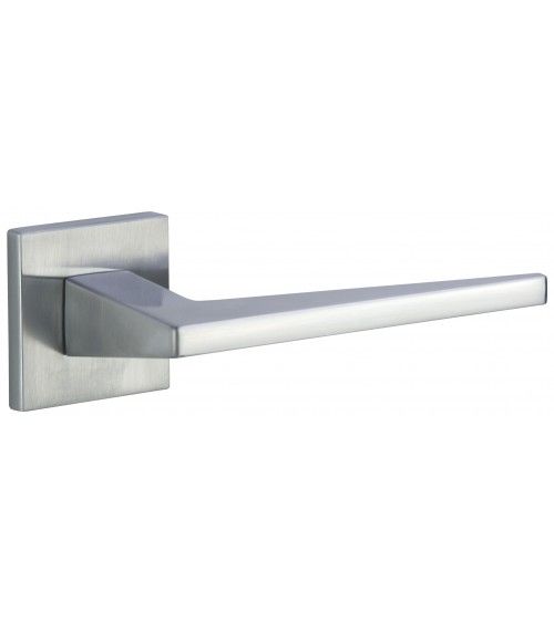 Puxador de porta cromado acetinado LIMA FIT ferragens design