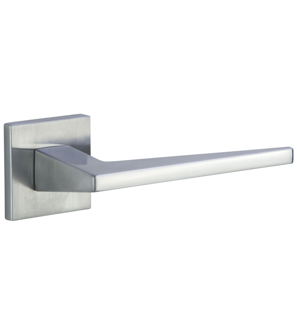 Puxador de porta cromado acetinado LIMA FIT ferragens design