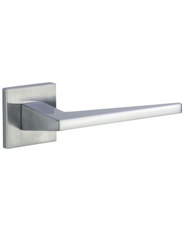 Puxador de porta cromado acetinado LIMA FIT ferragens design