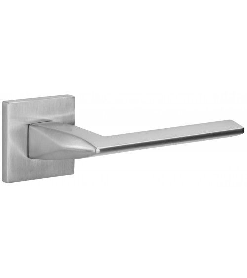 Puxador de porta cromado acetinado EVER design