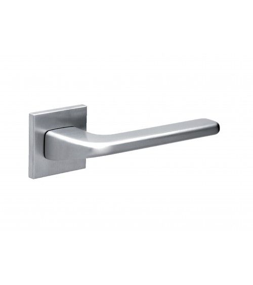 Puxador de porta cromado acetinado DIVO ferragens design