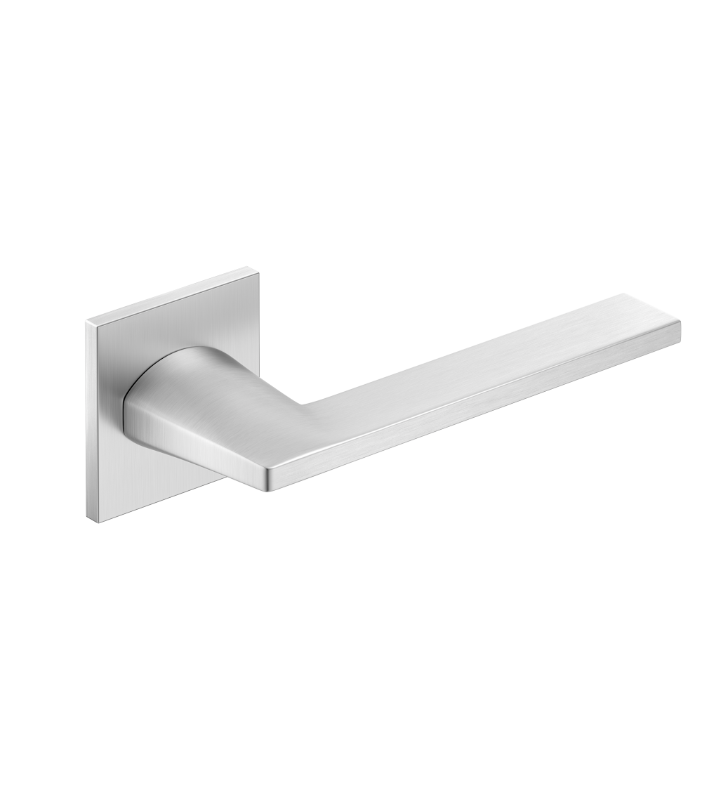 Puxador de porta cromado acetinado Harmony design
