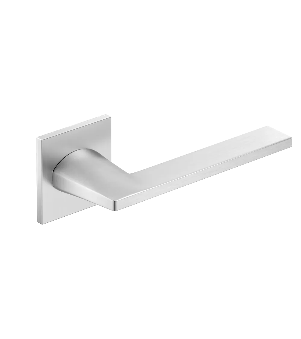 Puxador de porta cromado acetinado Harmony design