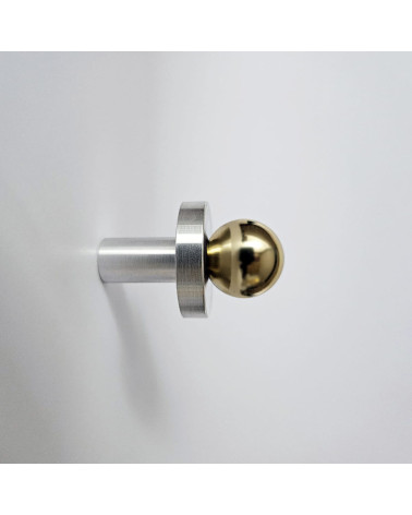 Cabide de Parede em Latão POLA inox e dourado