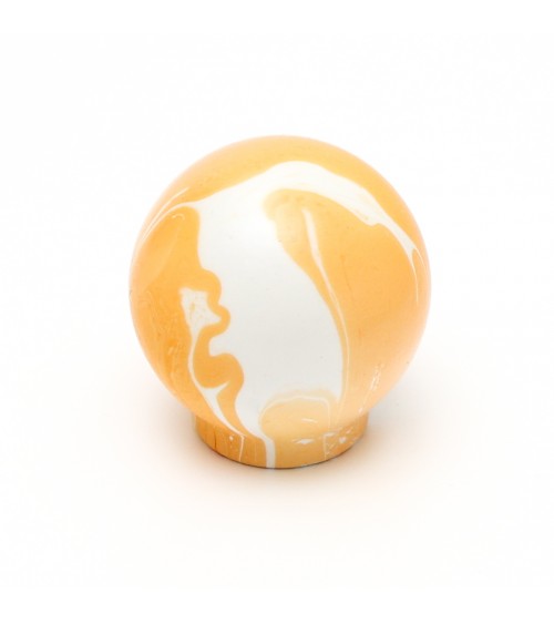 Puxador de móvel em madeira de Faia laranja - puxador design