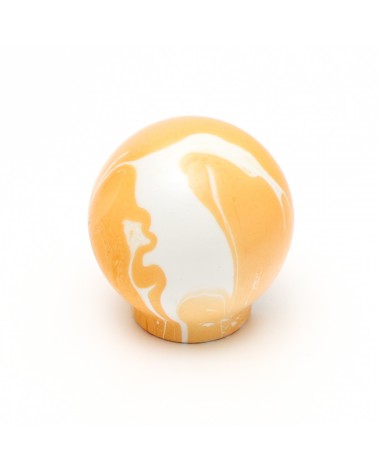 Puxador de móvel em madeira de Faia laranja - puxador design