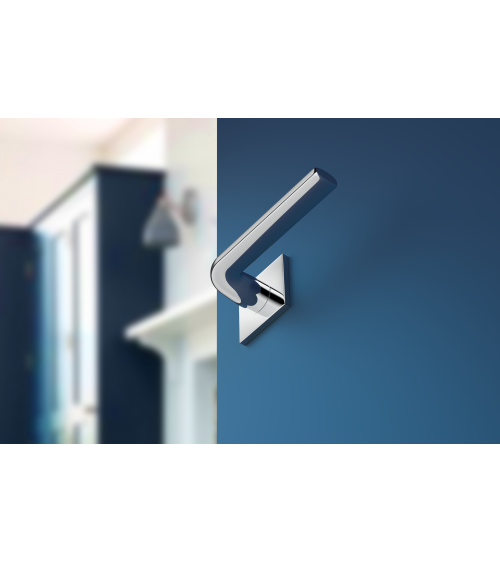 Puxador de porta em cromo polido Scandi slim design