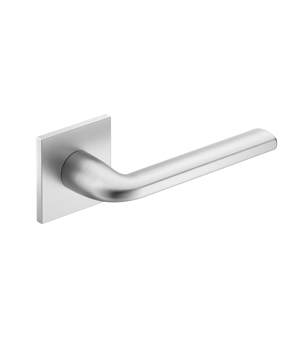 Puxador de porta em cromo acetinado Scandi slim design