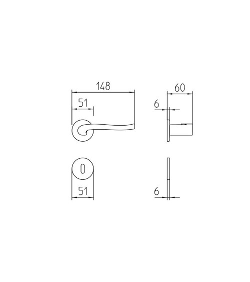 Puxador de porta futurista Mandelli Ola design