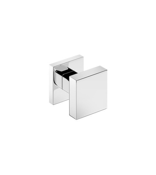 Botão de porta branco AEGIS quadrado - puxador design